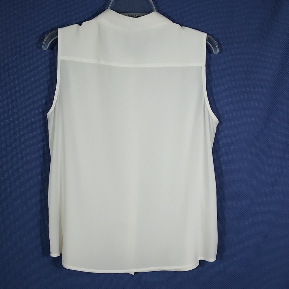 Calvin Klein sleeveless ivory/cream blouse L - Picture 4 of 6